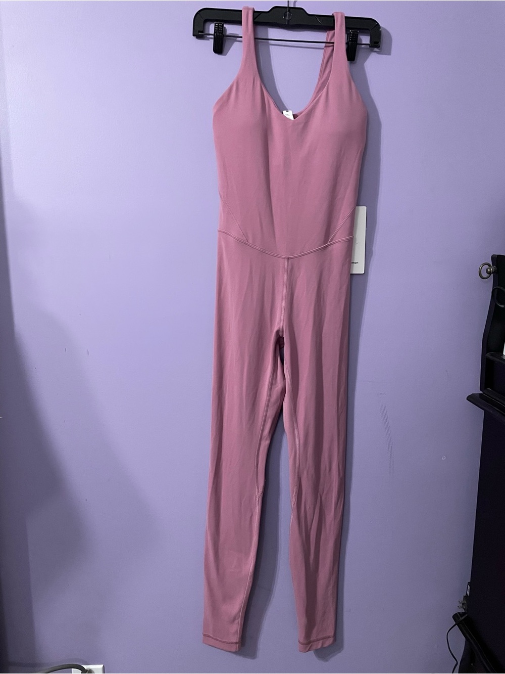 NWT Lululemon Align Full Length Bodysuit - Mauve Pink Size 4